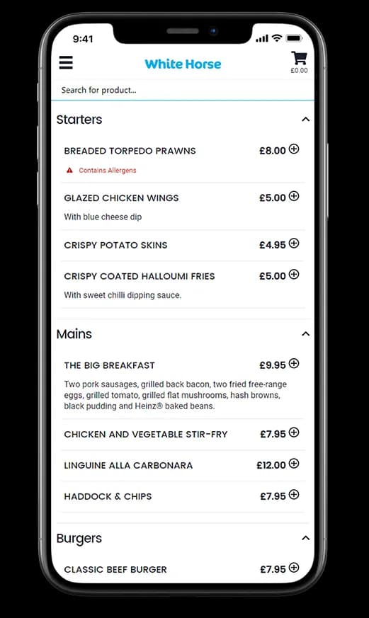 Mobile Ordering App