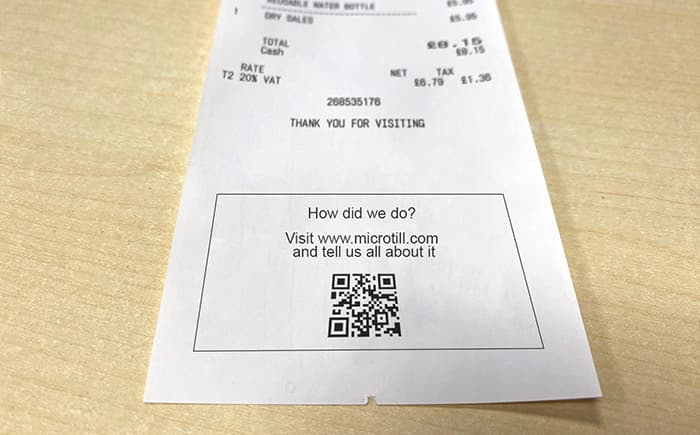 receipt messaging EPOS