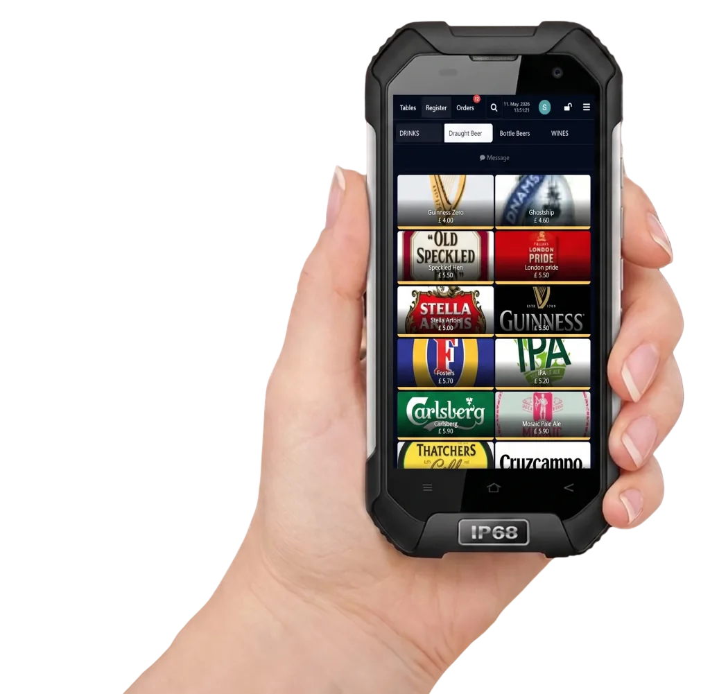 Handheld Ordering Device for Stadiums